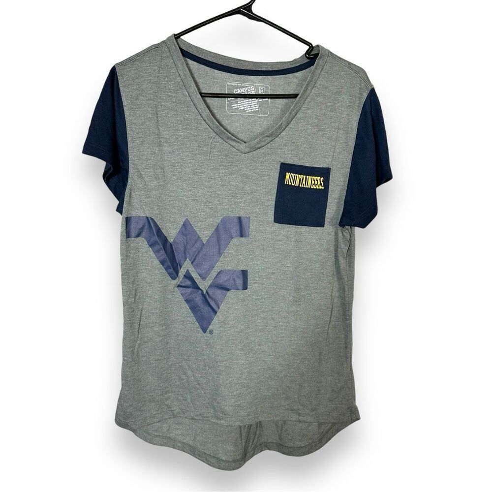 WVU Mountaineers V-Neck T-shirt M